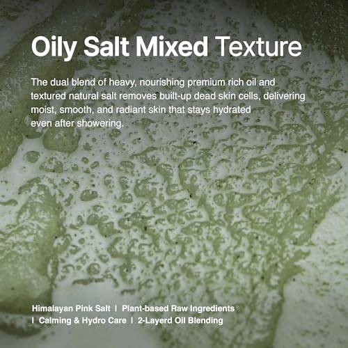 Exfoliating Body Scrub with Basil & Green Tea Salt - 10.5oz - Sensitive Skin
