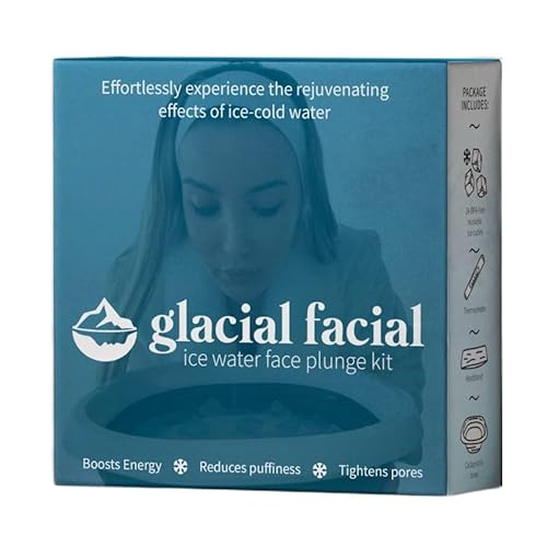Glacial Facial Ice Water Face Plunge Kit, Chemical Free, Face Mask Alternative for Smooth Skin