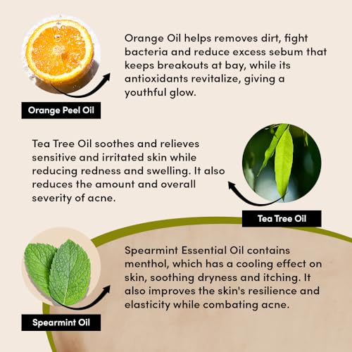 Neem & Tea Tree Face Wash Pack of 2 - Organic Acne & Oily Skin Cleanser for Men & Women