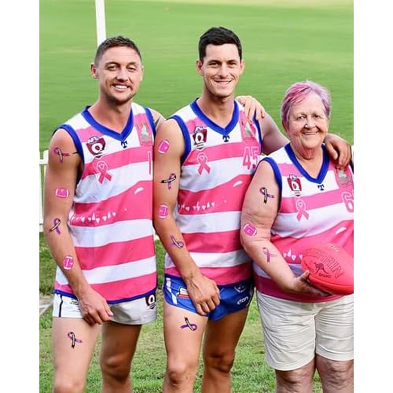 20 Sheets Pink Out Football Breast Cancer Awareness Temporary Tattoos Stickers,170 Pieces Pink Football Ribbon Themed Tattoos Stickers Party Decoration Supplies favors for Kids Adults