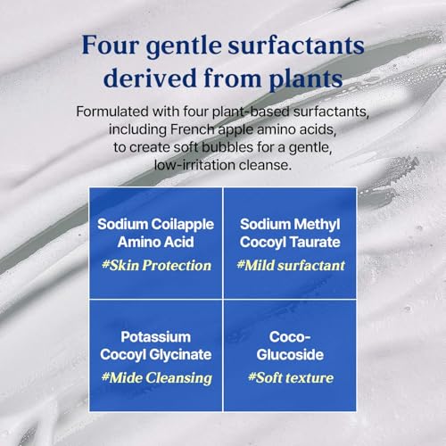 I'M SEOUL Cleansing Foam Gentle Micellar Facial Cleanser with Plant-Based Surfactants NB P-Complex Centella Beta-Glucan Hydrating Korean Face Wash 4.41 oz