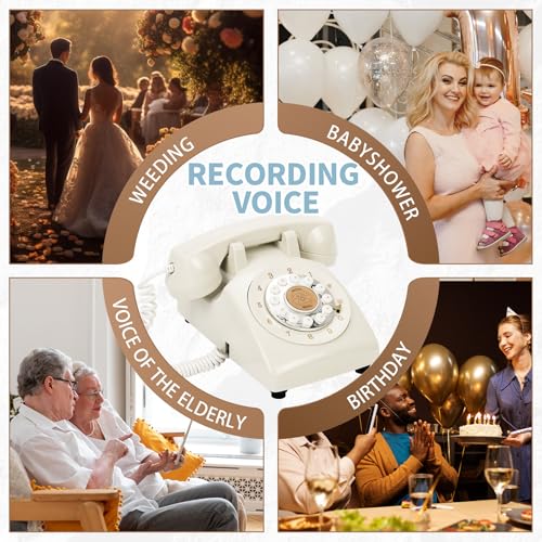 Wedding Audio Guest Book with 32GB Memory, Volume Control & Replay - Beige Variation A