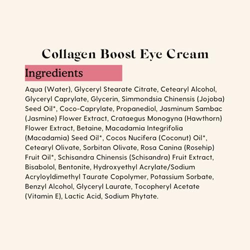 Essano Collagen Boost Eye Cream - 10g Natural Eye Treatment for Fine Lines & Dark Circles