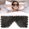 Jade Eye Mask for Puffy Eyes and Sleep Relief - Cooling Stone Face Cover