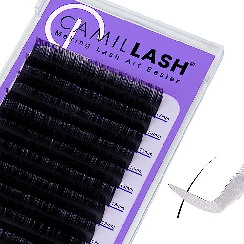 Round Lash Extension Russian Volume(0.05/13MM/D-Curl) Tray Wholesale Supplies,Pesta?as Mink Single Individual Eyelash Extensiones Case Matt Black(0.05/13MM/D-Curl)