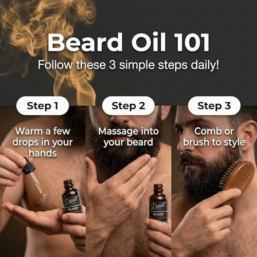 Detroit Grooming Co. Black Beard Oil 2 oz Natural Hydrating & Strengthening Formula