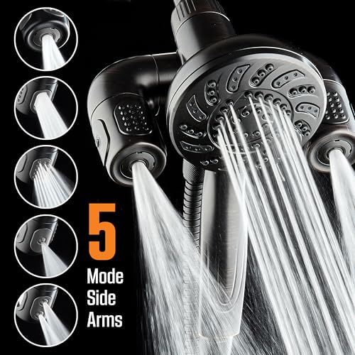 AquaDance High Pressure Handheld Shower Head Combo with Hydro Arms - Oil Rubbed Bronze
