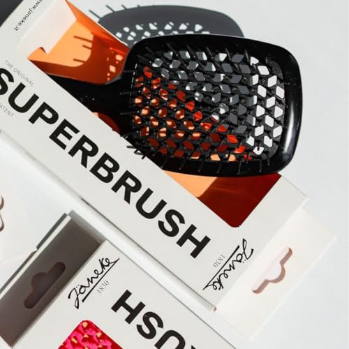 Paddle Hair Brush for Detangling & Blow-Drying - Black