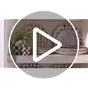 MacKenzie-Childs Enamel Napkin Holder Black & White Courtly Check - Elegant Table Decor