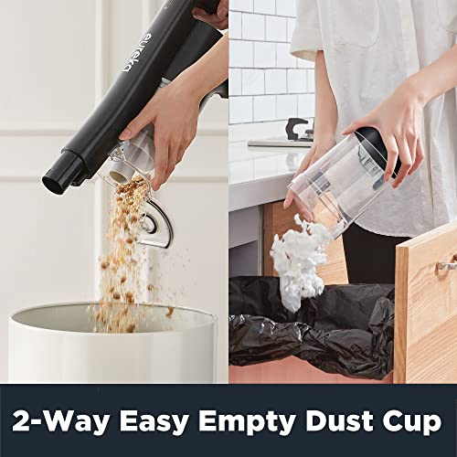 Eureka NEC101 Cordless Lightweight Vacuum Cleaner, 2-in-1 Stick & Handheld, Rose Red