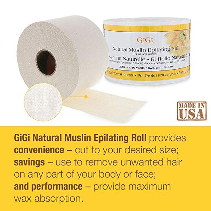 GIGI Natural Muslin Roll (3.25 in. x 40 yards )