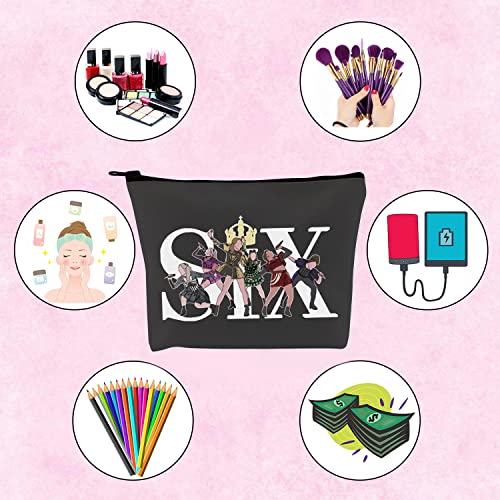 TSOTMO Musical Bag Musical Inspired Zipper Makeup Bag For Musical Lover Theatre Fan Gift(Six)