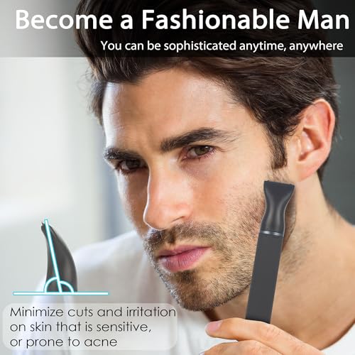 ULAIDO 3-in-1 Nose Ear Eyebrow Body Hair Trimmer for Men, Painless Rechargeable Grooming Kit