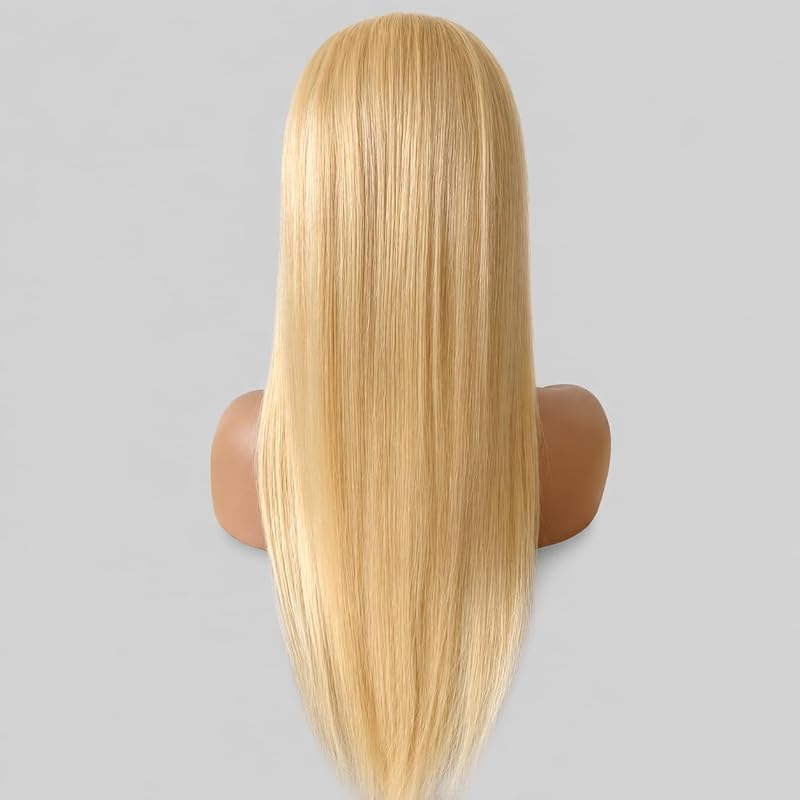 613 Lace Front Wig 200% Density 26 Inch Straight 13x6 HD Transparent Lace Frontal - Glueless Pre Plucked with Baby Hair, Variation of THIS listing