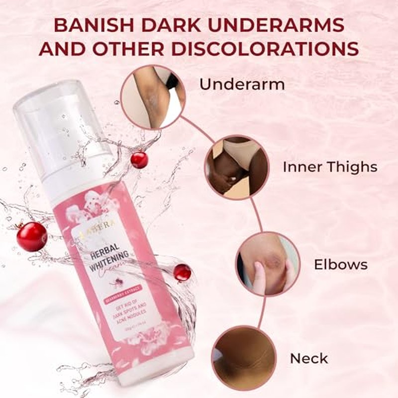 Abera Underarm Dark Spot Corrector Cream with Bearberry Extract, Targeted Armpit Spot Reducer & Sensitive Area Skin Tone Enhancer, Natural Even Tone Solution with Arbutin & Niacinamide