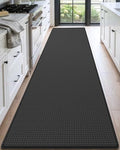 DEXI 23x94 Anti-Fatigue Kitchen Rug Cushioned Standing Mat Black