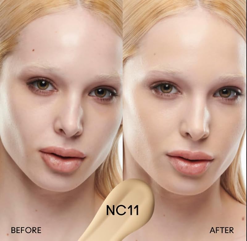 Buildable Hydrating Foundation with Serum Power NC11 - Light Beige with Gold Undertones, 1 Fl Oz