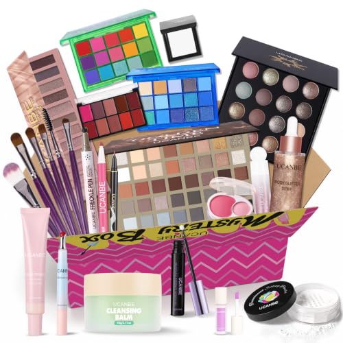 All-in-One Makeup Kit for Women - Full Face Cosmetic Set with Eyeshadow, Lipstick & Brushes