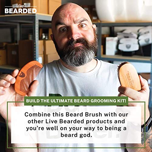 Beard Grooming Brush - 100% Boar Bristle with Wooden Handle - Variation of THIS Listing