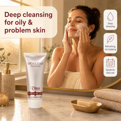 Bio Clean Mud Wash for Oily & Problem Skin - Organic Deep Cleansing 70ml