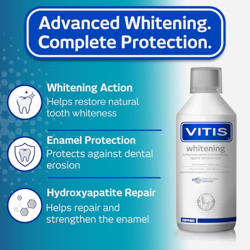 Whitening Mouthwash for Teeth Brightening & Enamel Protection 500ml