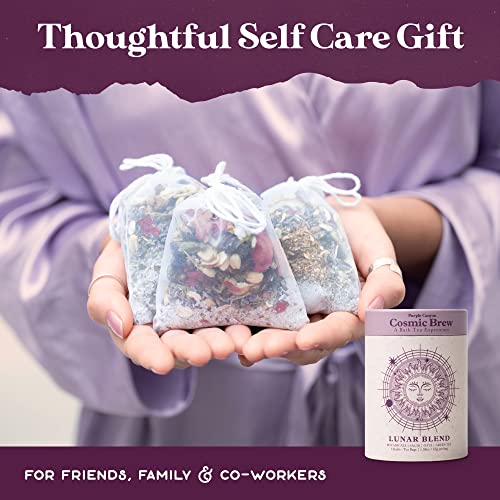 Calming Lavender Lunar Bath Tea with Epsom Salt & Herbs - Relaxing Skin Soak