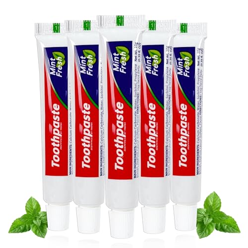 200Pcs Travel Size Disposable Toothpaste Set - Mint Flavor, 0.35oz, For Hotels & Guests - Variation of 200-Count