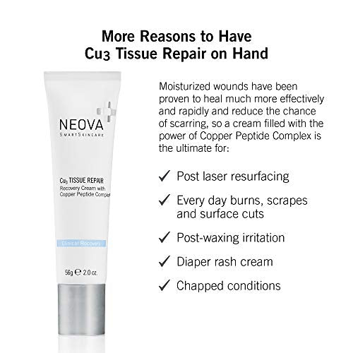 Cu3 Tissue Repair & Post Laser Skin Cream - Copper Peptide Healing 56g