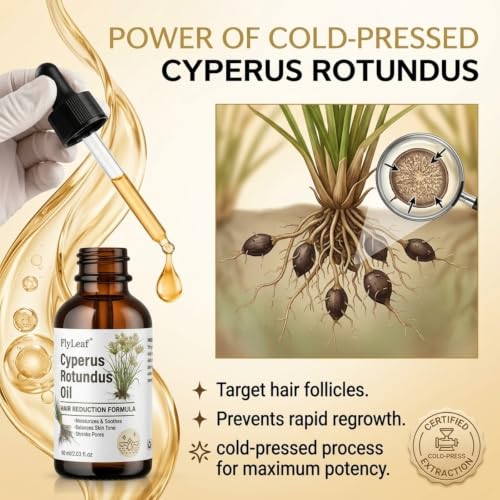 Pure Cyperus Rotundus Oil for Hair Removal & Growth Inhibition - 2oz