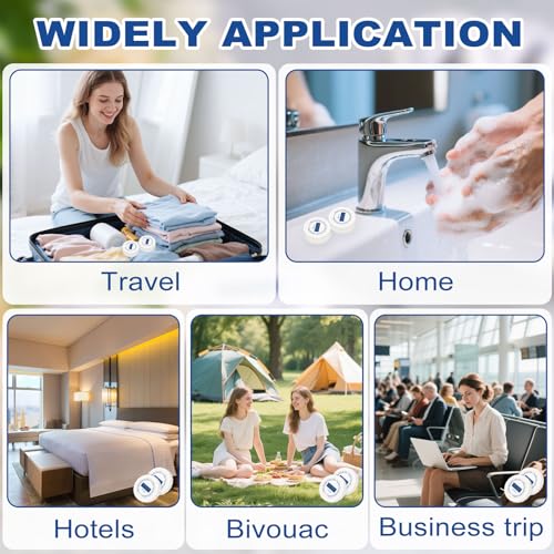 Mini Travel Soap Bars Bulk Pack - Individually Wrapped 0.7oz Hotel & Camping Toiletries