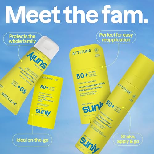 Kids Mineral Sunscreen Spray SPF 50+ Unscented 3 Oz - Water-Resistant Zinc Sunscreen
