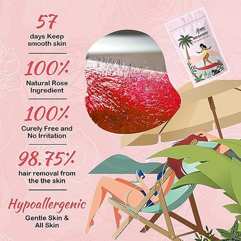 1 lb cream wax beads & 1 lb rose hard wax