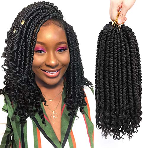Pre Spring Senegalese Twist Crochet Hair 12 Inch - Pack of 6 #1B