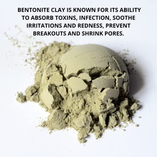 Calcium Bentonite Clay 80 Ounce - Pure Detox & Skincare Clay for Masks