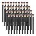 40Pcs Black Fluffy Lash Shampoo Brush Set for Eyelash Extension Cleaning