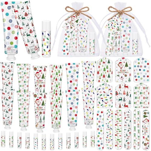 Christmas Hand Cream and Lip Balm Gift Set - 6 Pieces/Variation 6 for Women
