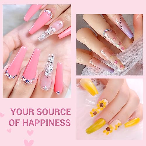 SAVILAND Acrylic Nail Kit ? Nails Kit Acrylic Set with Nail Drill Brushes Gel Polish Clear Nails Tips Nail Art Tools Nail Stuff for Starters DIY Christmas Gift