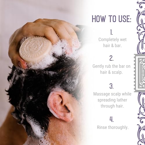 Viori Hamish & Co. Shampoo Bar ? Charred Patchouli Scent ? Handcrafted Men's Shampoo with Scottish Islay Whiskey ? Sulfate-Free, Paraben-Free, Plastic-Free