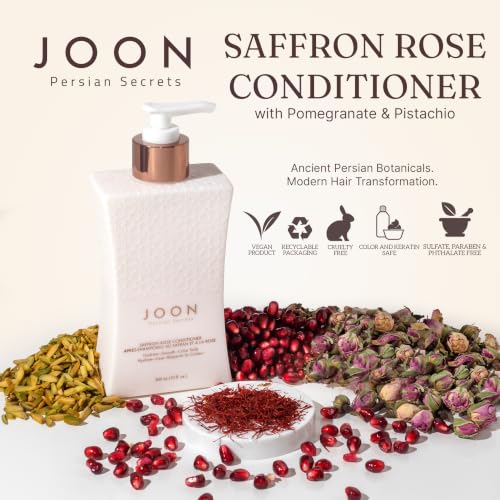 Joon Saffron Rose Conditioner 10 Fl Oz with Pomegranate & Pistachio Oil