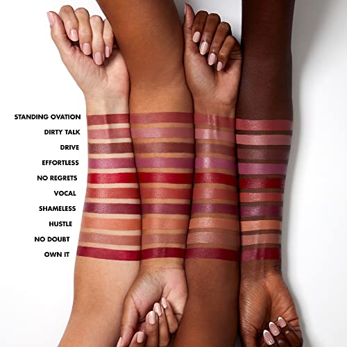 e.l.f. Satin Lipstick - Richly Pigmented, Nourishing, Long-Lasting Lip Color