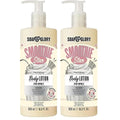 Soap & Glory Smoothie Star Moisturizing Body Lotion - Non-Greasy Vegan Body Moisturizer with Skin-Softening Cocoa Butter & Coconut Oil - Almond & Vanilla Scented Lotion (500ml) (Pack of 2)