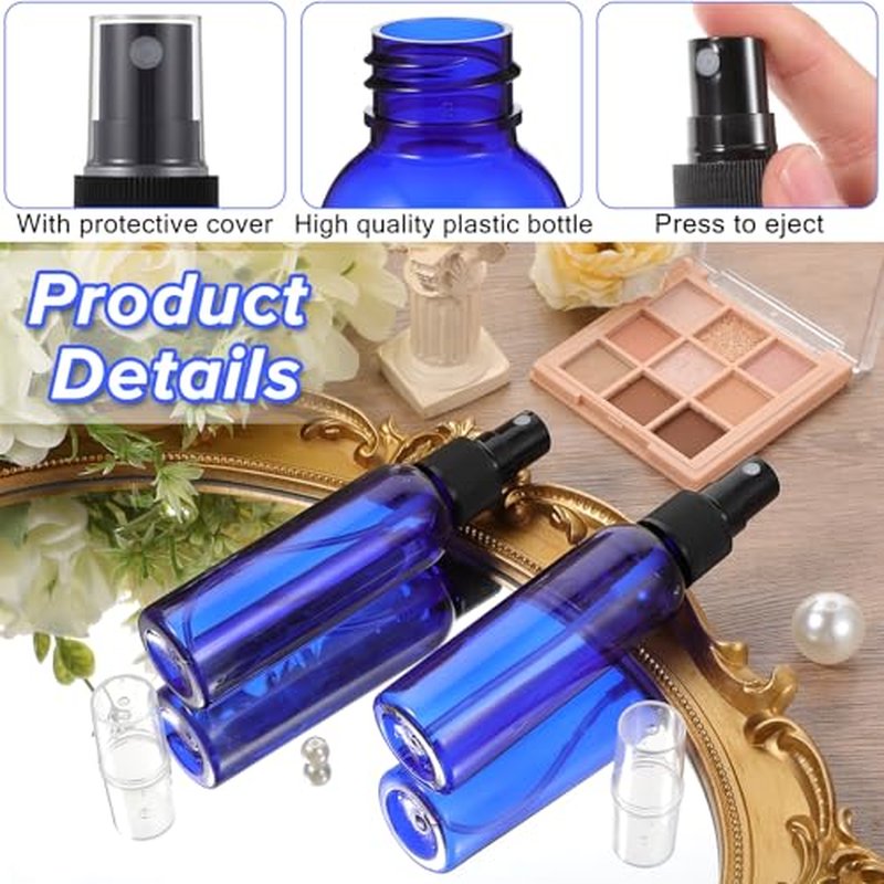 100 Pieces 10 ml Spray Bottles Plastic Perfume Bottles Empty Fine Mist Perfume Bottle for Essential Oils Supplies(Assorted Color)