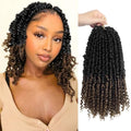 10 Inch Crochet Passion Twist Hair Pre Looped - Short Style, Pack of 8