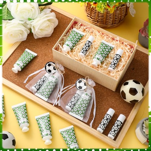 Heigble Soccer Lip Balm & Hand Cream Set - Green Soccer Party Favors