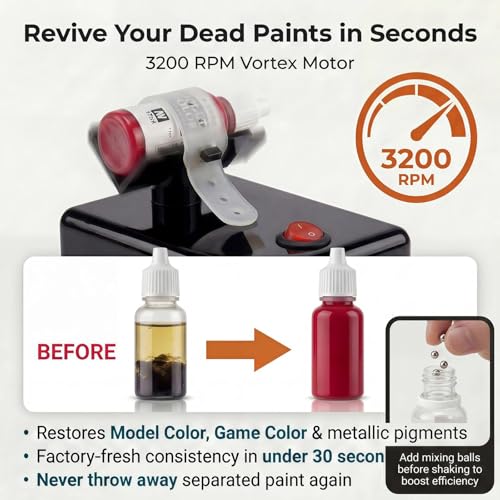 HUBEST Black Paint & Nail Polish Vortex Mixer - High-Frequency Shaker