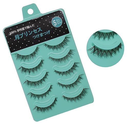 Scala 5 pairs/set 3D False Eyelashes Messy Cross Thick Natural Fake Eye Lashes Professional Makeup Tips Short False Eye Lashes (L-12)