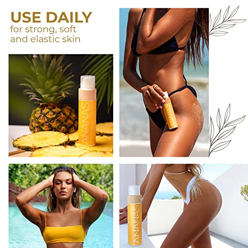CocoSOLIS Ananas Tanning Bed Lotion Accelerator 3.72 fl oz Organic w Vitamin E & Pineapple Scent