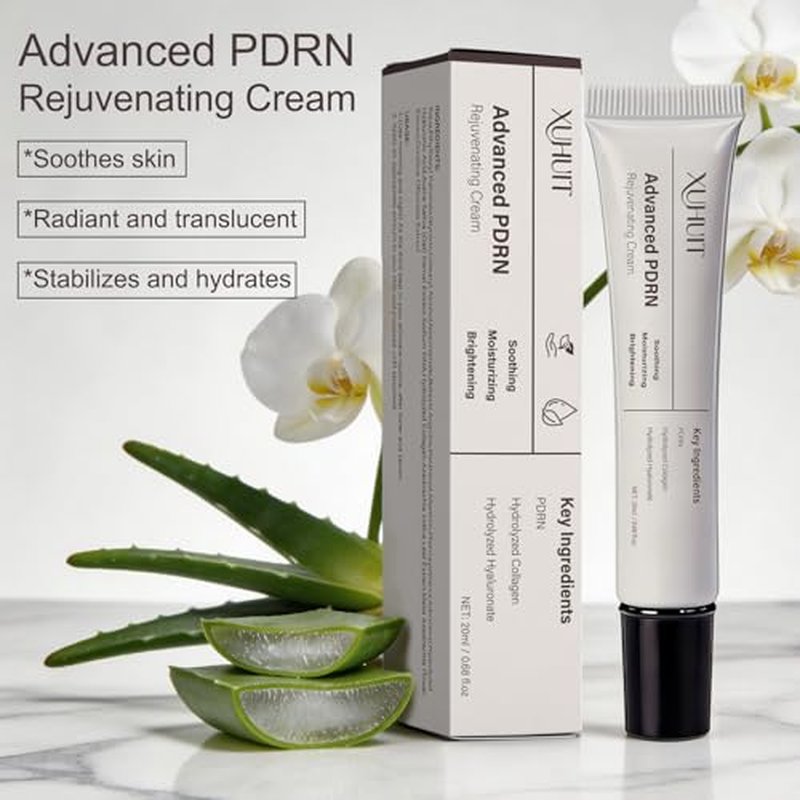 Advanced PDRN Rejuvenating Cream | High-Purity Salmon DNA PDRN (1200ppm) | Lightweight Gel Moisturizer for Age-Supportive Comfort | Inspired Formula, 0.7 Fl Oz (1)