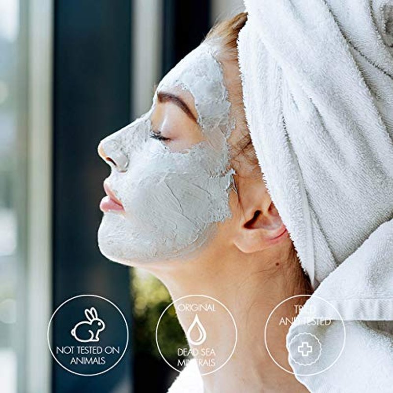 Dead Sea Mud Face MASK Premier Dead Sea online Exclusive, natural formula, wrinkle reducer, anti-aging, pore minimizer, witch hazel, aloe vera, minerals, vitamins, nutrients, antioxidants 1.7FL.oz