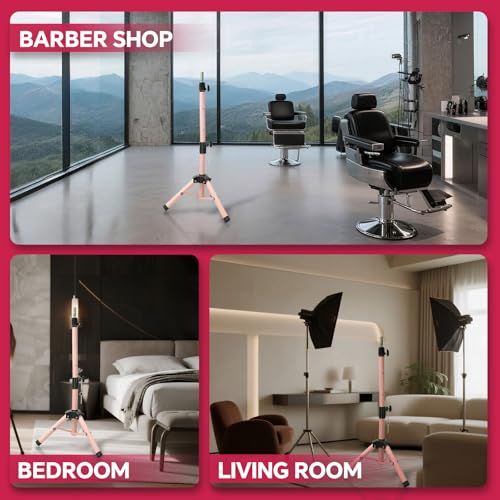 40 Inch Adjustable Mannequin Head Stand Tripod for Cosmetology & Hairdressing Training